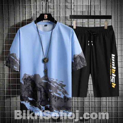 High Quality T-shirt & Half Pant Set Color